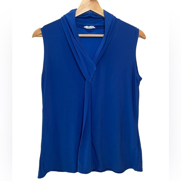 Prospect Blvd XL Royal Blue Short Sleeve Blouse Top - Picture 1 of 5